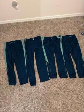 Boys Tek Gear XL Husky Navy Blue Athletic Pants Lot of 4